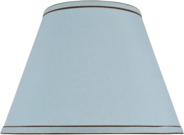 Transitional Empire Shape Spider Construction Lamp Shade, Light Blue, 7" Top x 13" Bottom x 9-1/2" Slant Height