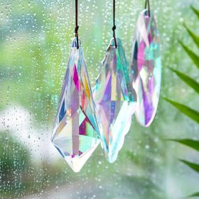 3 Pack 5'' Large Crystal Prisms Suncatchers for Windows,120mm AB Colors Hanging Sun Catchers with Glass Prisms