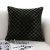 SOGA 30cm Urban Light Luxury Dark Green Checkered Lumbar Throw Pillow â€“ Decorative Cushion for Sofa, Bed, Living Room, or Modern Home DÃ©cor Accent
