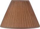 Mushroom Pleated Traditional Sienna Brown Faux Silk Fabric Spider Shade