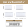Pink Rose Pillow Case White Romance Pillow Covers Pure and loving Decorative 2 Pillowcases(temu can only be self-picked up)