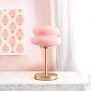Pink Double Bubble Glass Table Lamp, 12.4" H