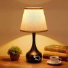 Touch Lamps for Nightstand Bedside Lamps Set of 2, 3 Way Dimmable Light for Bedoom, Desk, Living Room,Sofa Table(LED Bulbs Included)