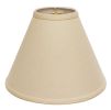 Deep Cone Hardback Lampshade with Washer Fitter, Beige Color Fabric Lampshade for Table Lamps, Natural Linen, 6" Top x 19" Bottom x 13" Height