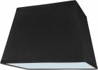 Transitional Rectangle Hardback Shape Spider Construction Lamp Shade in Black