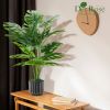 28'' Fake Plants Tall Artificial Monstera Faux Plants Indoor for Living Room Home House Decor