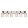 6-Light Bathroom Light Fixtures, Vanity Lights for Mirror with Milky White Glass Shade