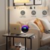 Floor Lamp with Table, End Tables with Charging Station(USB Type-C AC Port), 3 Color Temperatures 9W LED Bulb