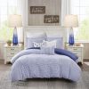 Table Lamps Set of 2 with Touch Control, 3-Way Dimmable Modern Glass Bedside Lamps with USB A+C Ports, Nightstand Lamp with White Fabric Shade