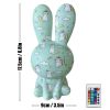 2023 Newest LED Night Light 16Color Rainbow Rabbit Night Light Touch Sensor Room Decor Cute Gift for Kids Children Table Lamp