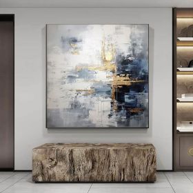 Large Abstract oli Painting Modern abstract painting oil hand painting office wall art original abstract textured art (Style: 01, size: 80x80cm)