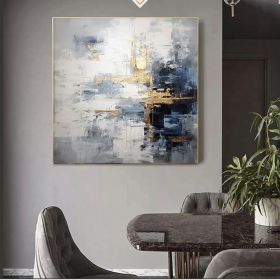 Large Abstract oli Painting Modern abstract painting oil hand painting office wall art original abstract textured art (Style: 01, size: 120x120cm)