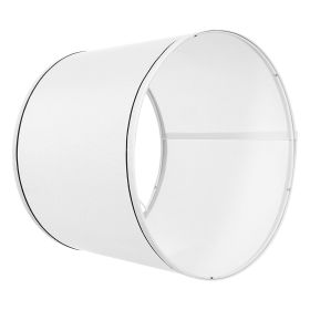 Lamp Shade 2 Set, 11 in Top x 13 in Bottom x 10 in High (Spider Fitter), Medium Lampshade with Harp (Color: White)